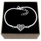  Bracciale Eve 20 cm cuore in argento