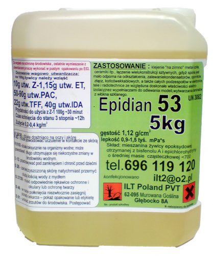 Resina epossidica Epidian 5 kg incolore