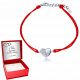  Bracciale Euphoria con cuore e infinito rosso