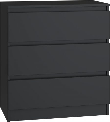  Cassettiera TopEshop Malwa M3 70 x 40 x 75 cm nera