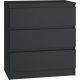  Cassettiera TopEshop Malwa M3 70 x 40 x 75 cm nera