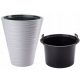 Vaso da giardino - Vaso da fiori Form-Plastic 29,5 cm x 29,5 x 33,5 cm diametro 29,5 cm plastica bianca