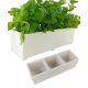  Scatola in legno per fiori ed erbe aromatiche 40x14x32 cm bianca