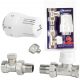  Set termostatico Diamond dritto ART.411.ZEST.TERM.PR