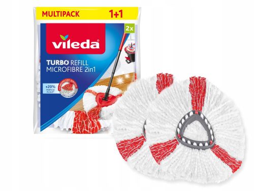 Inserto per scopa rotante Vileda Easy Wring & Clean Turbo 2in1, 14 cm