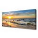 Stampa su tela Mare Tramonto Spiaggia 125x50