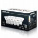  10x Lampadine LED GU10 10W = 85W NON LAMPEGGIANTI 4000K