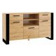  Cassettiera Bim Furniture Nuka 155 x 45 x 87 cm rovere artigianale opaco