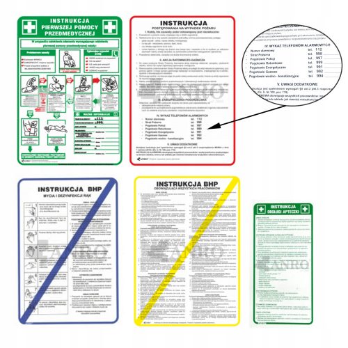 Set tavole igiene e sicurezza Iskra System 24,5x35 cm 5 pz.