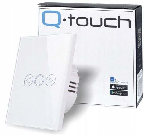 Interruttore touch singolo, da incasso, con comando a distanza Qtouch bianco QWP.DIM-TOUCH