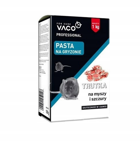  VACO PROFESSIONAL Pasta Topi e veleno per topi (scatola) - 1 kg