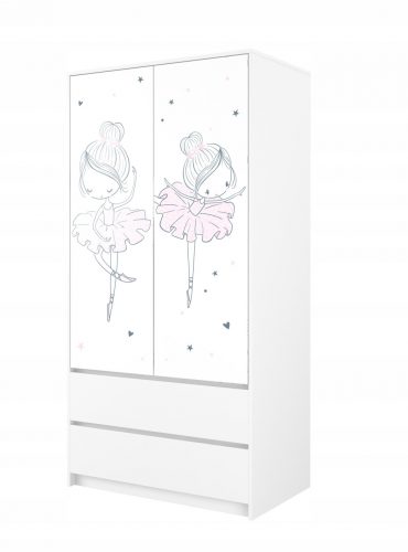  Armadio Baby Boo 90 x 180 x 55 cm bianco