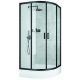 Cabina doccia Liveno Ultra, doppia porta scorrevole 80 x 80 cm + piatto doccia semicircolare Vena Korfu/Como/Hall 80 x 80 cm