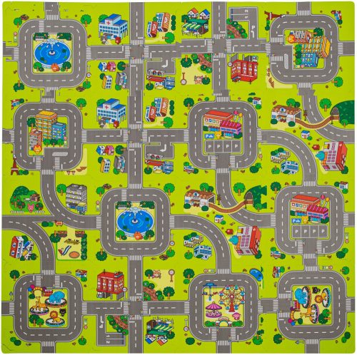  Tappetino puzzle Humbi in schiuma, multicolore, 180x180 cm