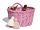  Cestino bicicletta Sklep Wiklinowy MKNR01ROZ 15x20 cm rosa polvere