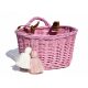  Cestino bicicletta Sklep Wiklinowy MKNR01ROZ 15x20 cm rosa polvere