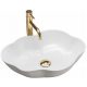  Lavabo da appoggio asimmetrico Rea Pearl