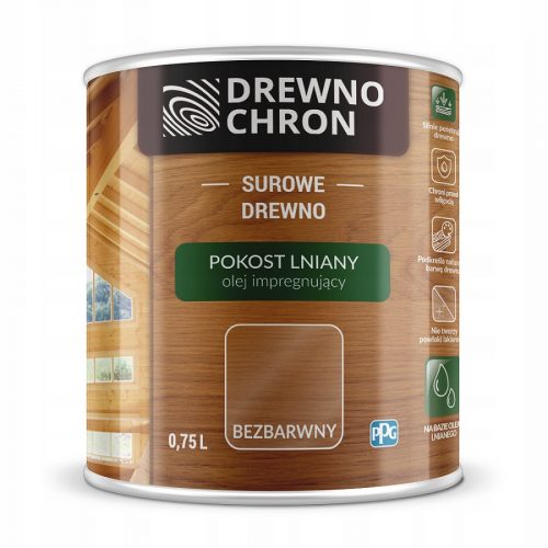 Impregnante per legno Drewnochron Vernice incolore per lino 750 ml