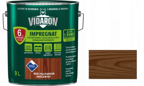 Vidaron V08 impregnante per legno Palissandro reale 9 l