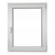 FINESTRA IN PVC 50 X 70 / 500 X 700 RU/P BIANCO 24H