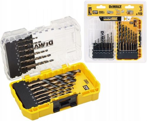 DeWALT HSS-G DT70728-QZ set di punte per metallo 19 pezzi