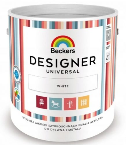  Beckers Designer Smalto acrilico universale bianco 1 l