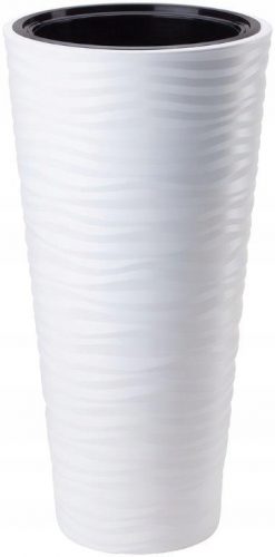 Vaso da giardino - Vaso da fiori Form-Plastic 30 cm x 30 x 56,5 cm diametro 30 cm plastica bianca