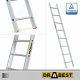 Scala Drabest 3,2 m alluminio 1 x 8 fino a 150 kg