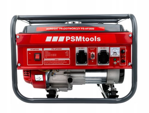 Generatore di corrente monofase PSMtools 2600 W benzina