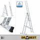 Scala Drabest 8,1 m alluminio 3 x 12 fino a 150 kg