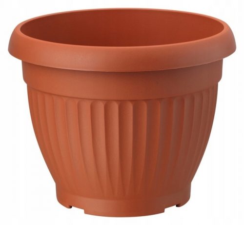  Vaso da fiori Form-Plastic 40 cm x 40 x 31 cm diametro 40 cm plastica tonalità arancio