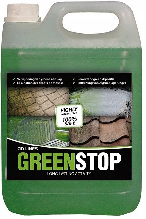  Rimuove alghe, muschi, sedimenti verdi, GREENSTOP 5L, EFFICIENTE