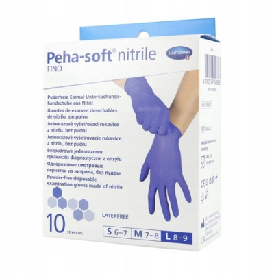  Guanti Peha-soft Hartmann Peha-Soft Nitrile Fino taglia 9 - L 10 paia